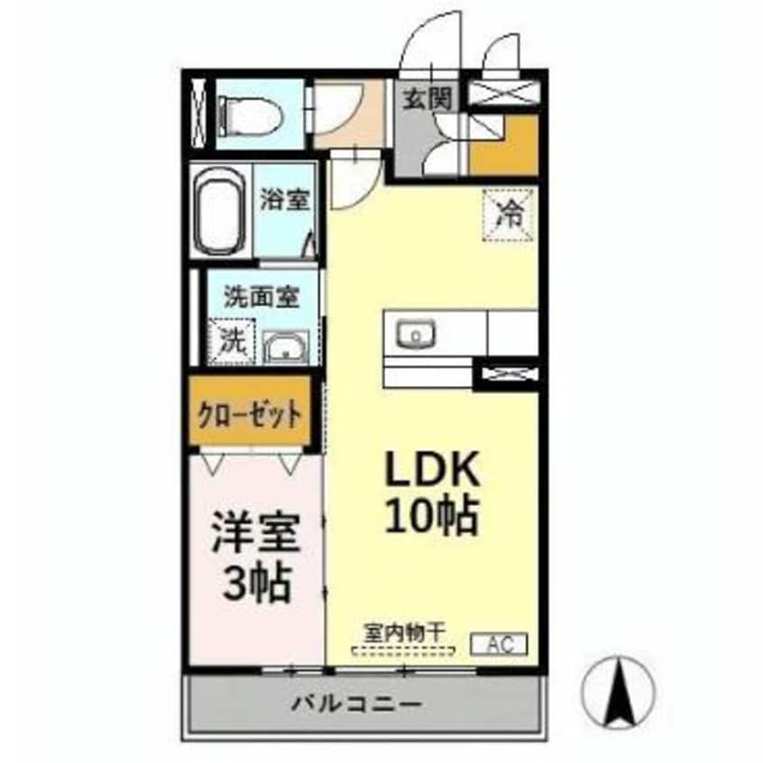 間取図 リビングタウン戸水