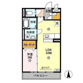 間取図 リビングタウン戸水