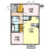 espoir7 2LDKの間取り