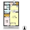 アドバンスＳ 1LDKの間取り