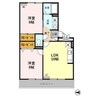 フレアコート矢木 2LDKの間取り