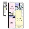 Ｔ・フロムⅠ 2LDKの間取り
