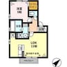 グランモア窪 1LDKの間取り