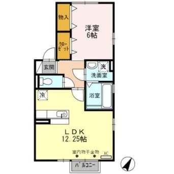 間取図 Ｇｉｖｅｒｎｙ（ｼﾞｳﾞｪﾙﾆｰ）