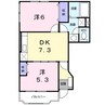 ヴィラ・アルバーダ 2DKの間取り
