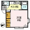 Ｈｏｎｅｙ Ｂｅｅ（ﾊﾆｰ ﾋﾞｰ 1Kの間取り