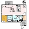 ＳＨＩＯＮ　B棟 1Rの間取り