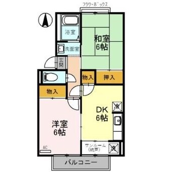 間取図 ボヌール・シャンブル