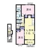 フォルトゥーナ 2LDKの間取り