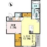 グランヒルズ 1LDKの間取り