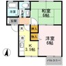 コンフォールコート 2Kの間取り
