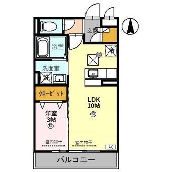 間取図 リビングタウン東金沢　B