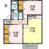 Ｂｏｎ ｖｉｌｌａｇｅ（ﾎﾞﾝ ｳﾞｨﾗｰｼﾞｭ） 2LDKの間取り