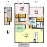 Ｃａｎｎａ Ｋ　（カンナ Ｋ） 2LDKの間取り