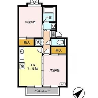 間取図 シティハイム　ローズマリー