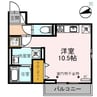 D-Resedence長土塀Ⅱ 1Rの間取り