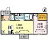 春の樹 1LDKの間取り