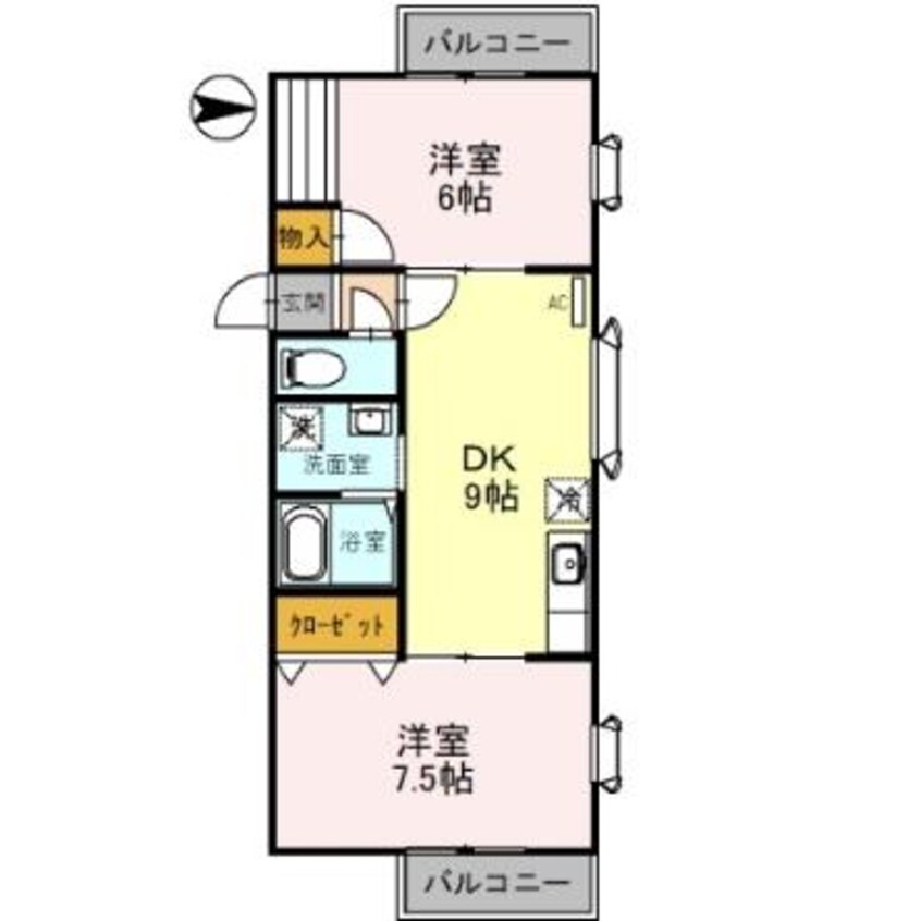 間取図 メゾン駅西