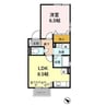 リヴィエール　Ａ 1LDKの間取り