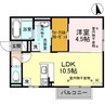 ルミナス 1LDKの間取り