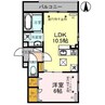 D-residence藤江Ⅱ 1LDKの間取り