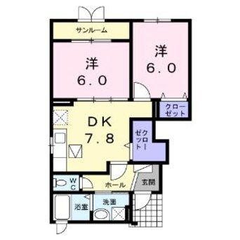 間取図 メゾン　ランコントルⅡ