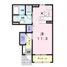 ビリーヴⅠ 1Rの間取り