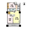 やわらぎ金沢 2LDKの間取り