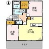 クラース 2LDKの間取り