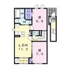 ブランノワール 2LDKの間取り