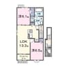 ノールヴィラージュ 2LDKの間取り