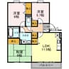 ルミエール・あさひ 3LDKの間取り