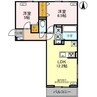 Wood　ValleyⅡ 2LDKの間取り