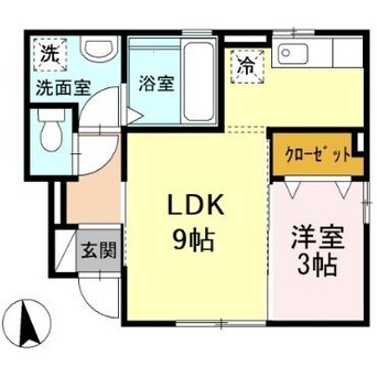 間取図 円　鞍月