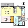 ティセージュ 1LDKの間取り