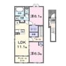 イエローキャロル 2LDK+Sの間取り