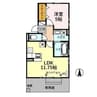アレグリーアＮⅡ 1LDKの間取り