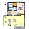 ｻｻﾞﾝﾋﾟｰｽ 1LDKの間取り
