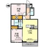 フォレスタ Ⅳ 2LDKの間取り