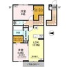 ナーシュドム割出 2LDKの間取り