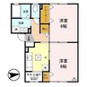 カーサ ヒロオ 2Kの間取り