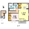spur(ｼｭﾌﾟｰﾙ)A棟 1LDKの間取り