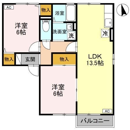 間取り図 エクセレンテ・リジェール