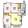 セジュール舞 3LDKの間取り