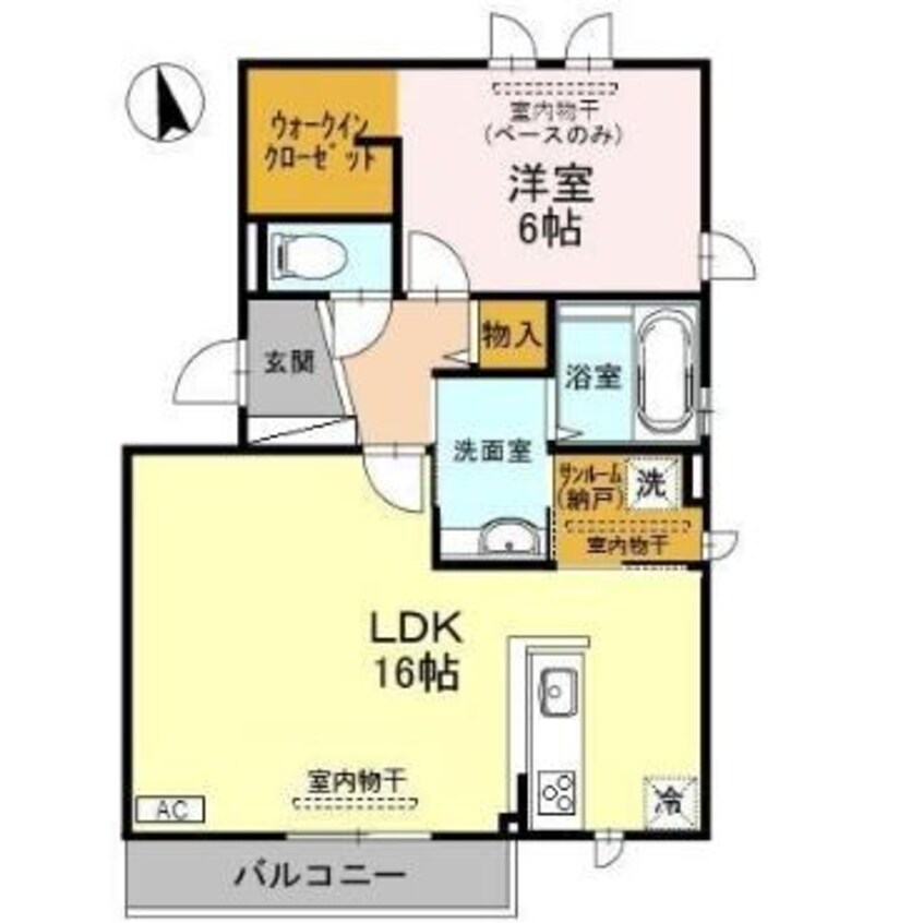 間取図 コンフォートあかつき