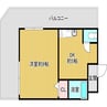 ベルエーキップ 1DKの間取り