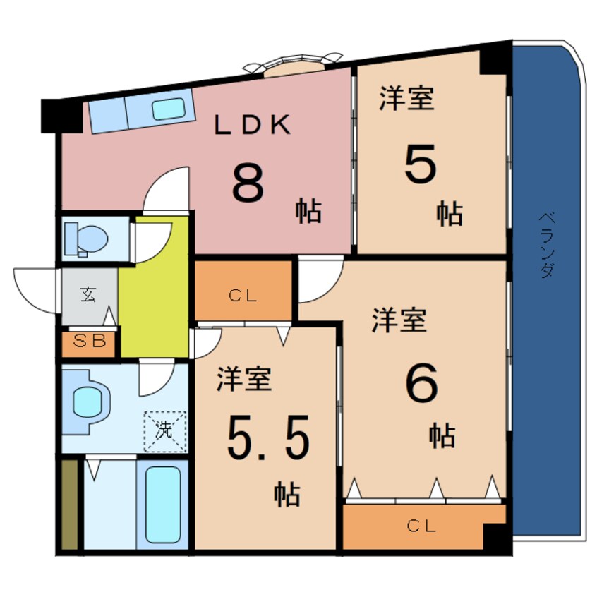 間取図 プランドールキンエー千林