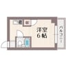 ビーナスハイツ森小路 1Kの間取り