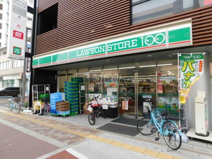 ローソンストア100関目高殿店(コンビニ)まで115m 関目タウンビル