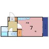 シャローム近江 1Kの間取り